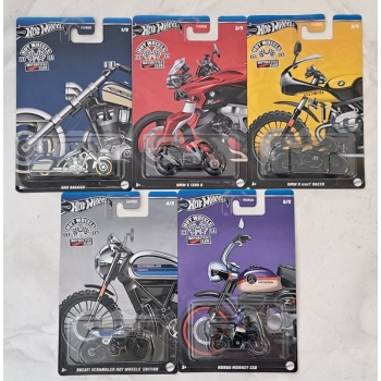 Hot Wheels 1:64 Zestaw Motorcycles 2024 - 5 szt